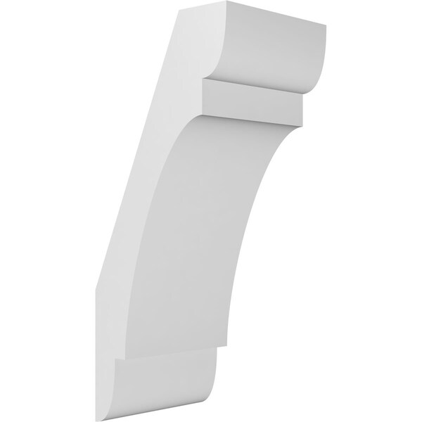 Ekena Millwork 5 1/2-in. W x 6-in. D x 14-in. H Olympic Architectural Grade PVC Knee Brace BRCP055X06X14OLY - main